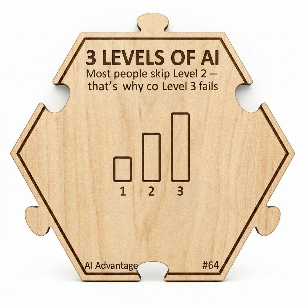 3 Levels of AI puzzle piece from the AI Advantage Set set