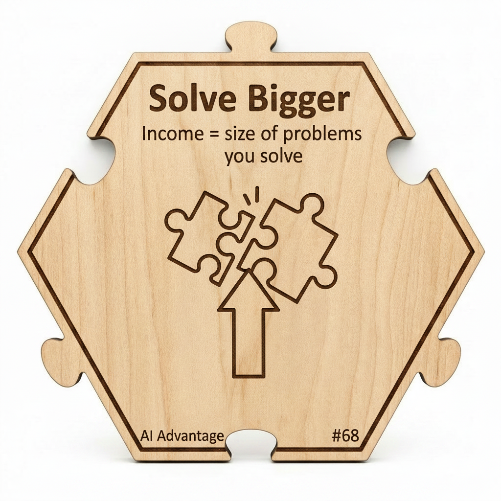 Solve Bigger puzzle piece from the AI Advantage Set set