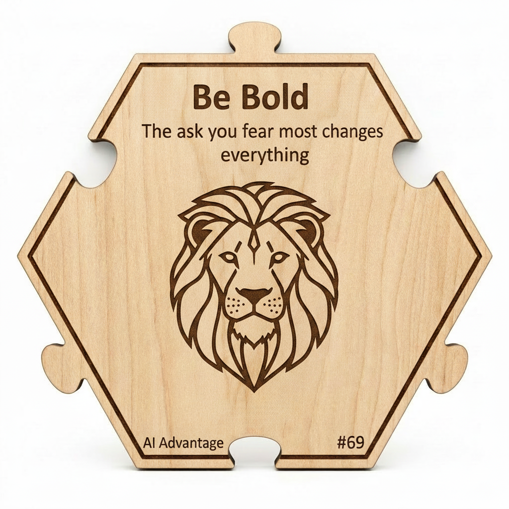 Be Bold puzzle piece from the AI Advantage Set set