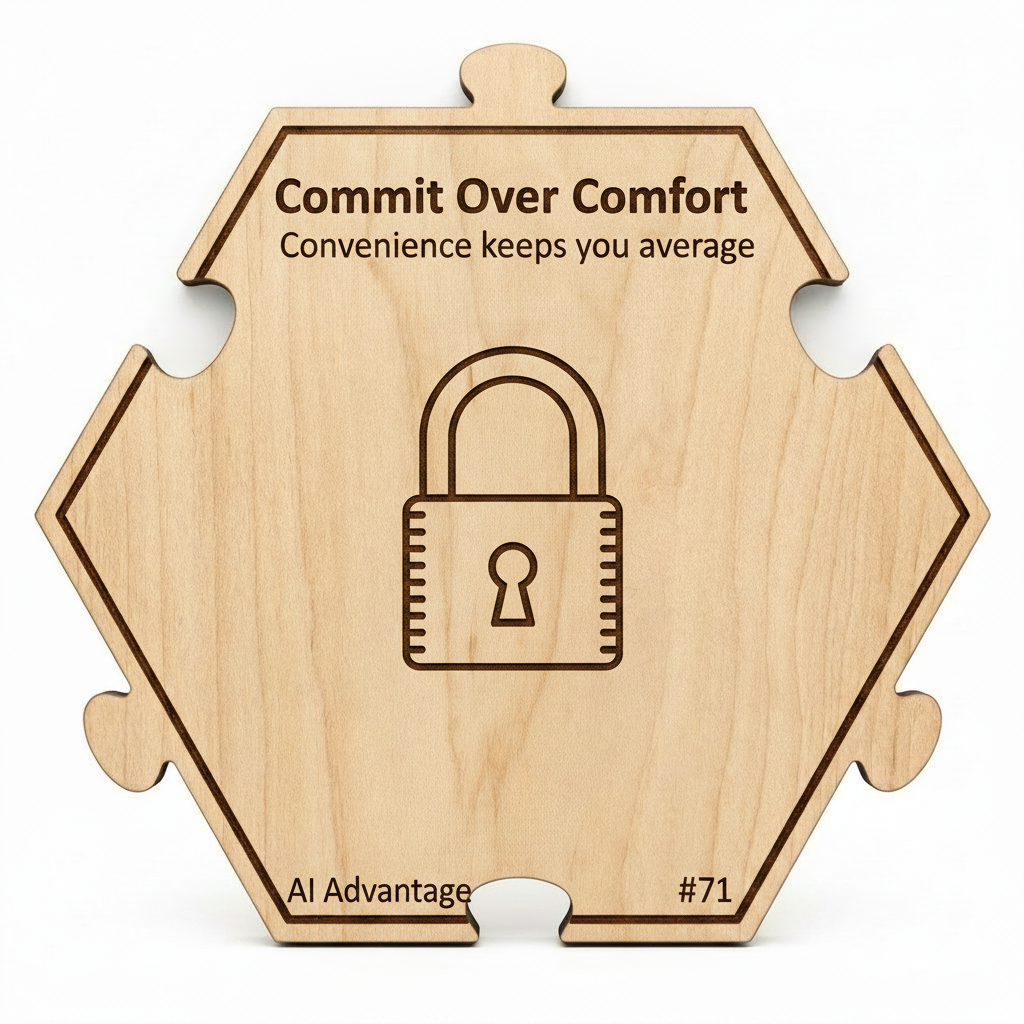Commit Over Comfort puzzle piece from the AI Advantage Set set