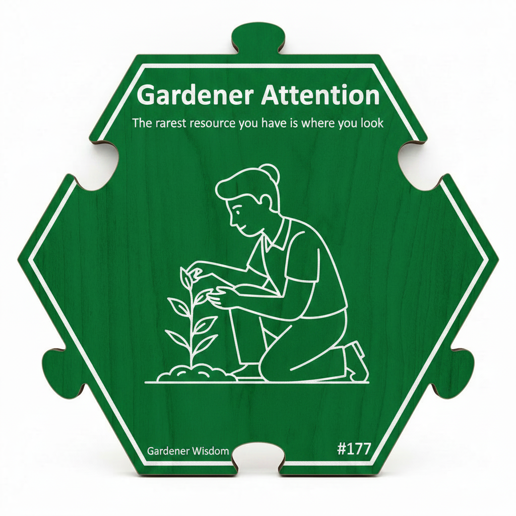 Gardener Attention puzzle piece from the Gardener Wisdom Set set