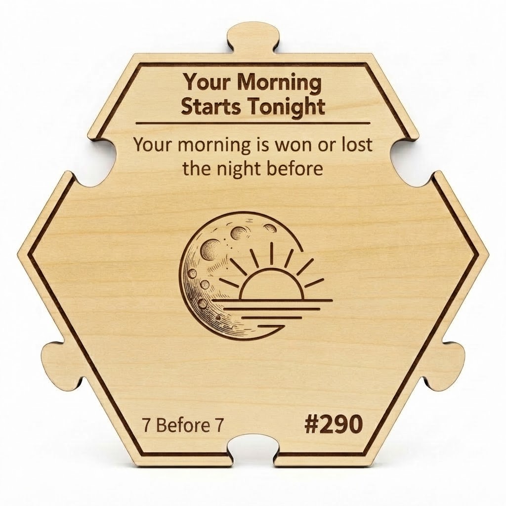 Your Morning Starts Tonight puzzle piece from the 7 Before 7 Set set