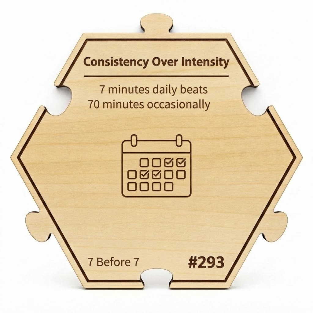 Consistency Over Intensity puzzle piece from the 7 Before 7 Set set