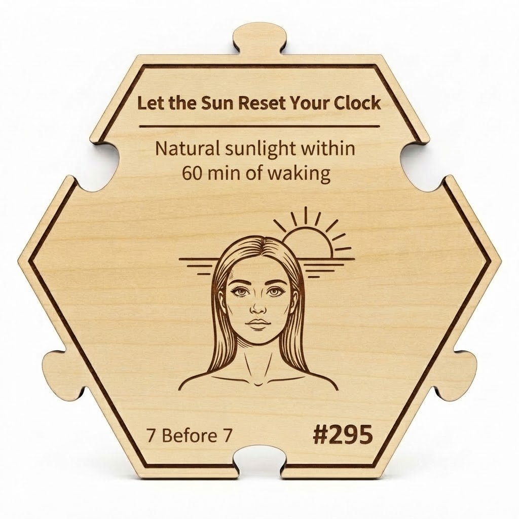 Let the Sun Reset Your Clock puzzle piece from the 7 Before 7 Set set
