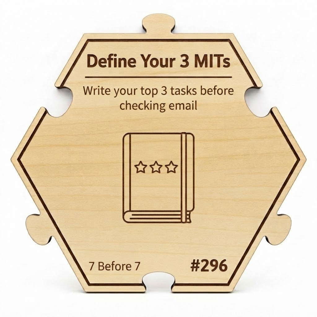 Define Your 3 Most Important Tasks puzzle piece from the 7 Before 7 Set set
