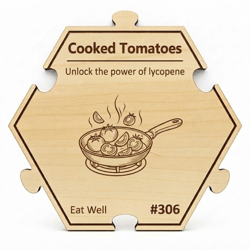 Boost Health with Cooked Tomatoes puzzle piece from the Eat Well Set set