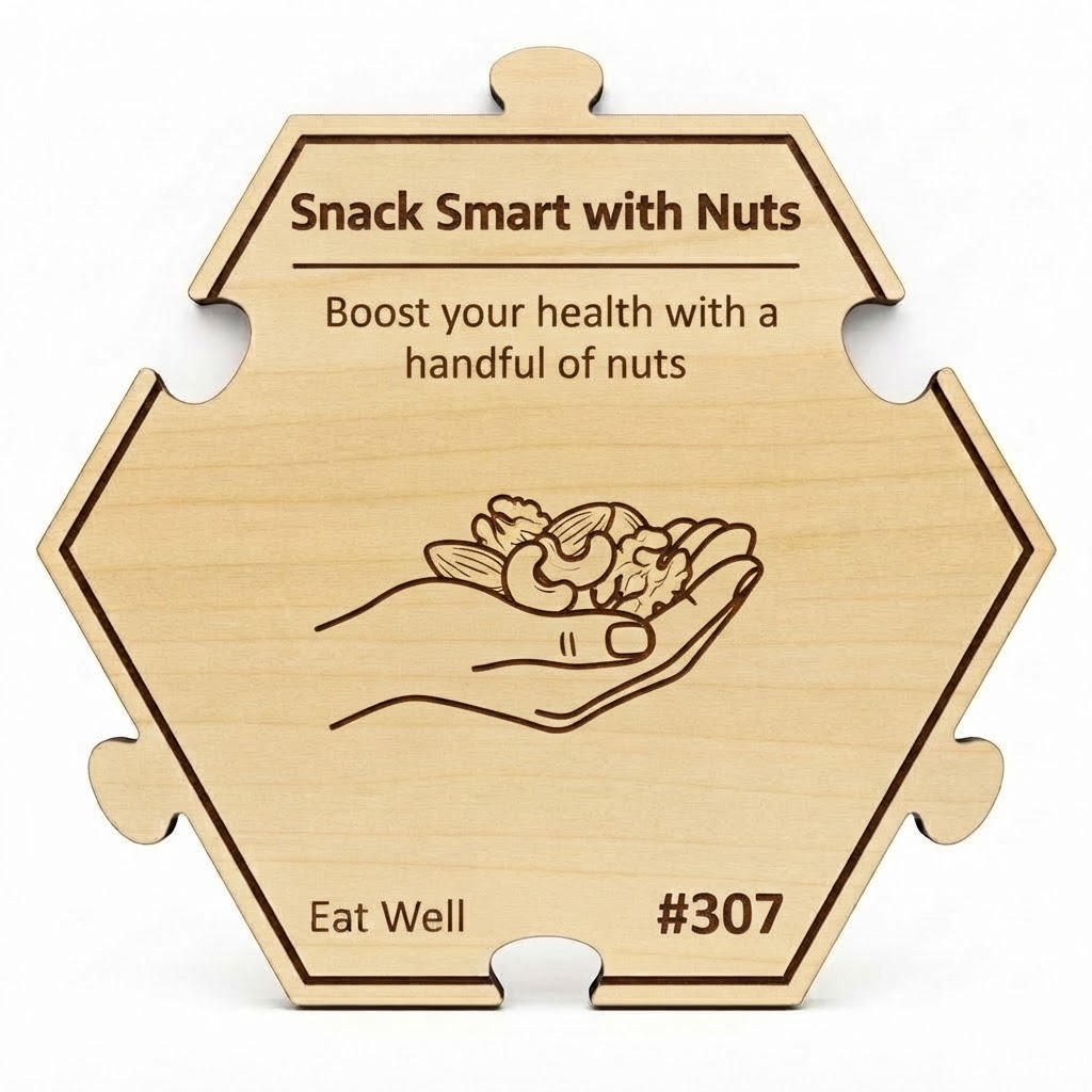 Snack Smart with Nuts puzzle piece from the Eat Well Set set