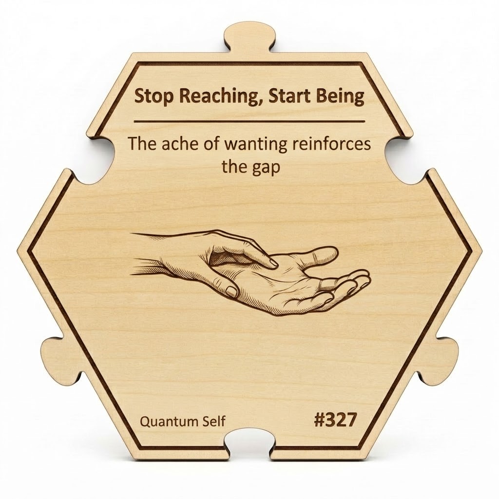 Stop Reaching, Start Being puzzle piece from the Quantum Self Set set