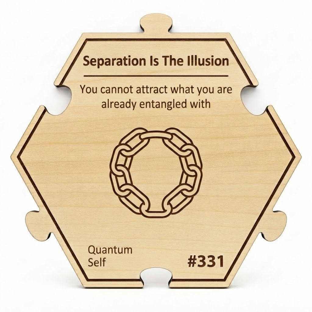 Separation Is The Illusion puzzle piece from the Quantum Self Set set