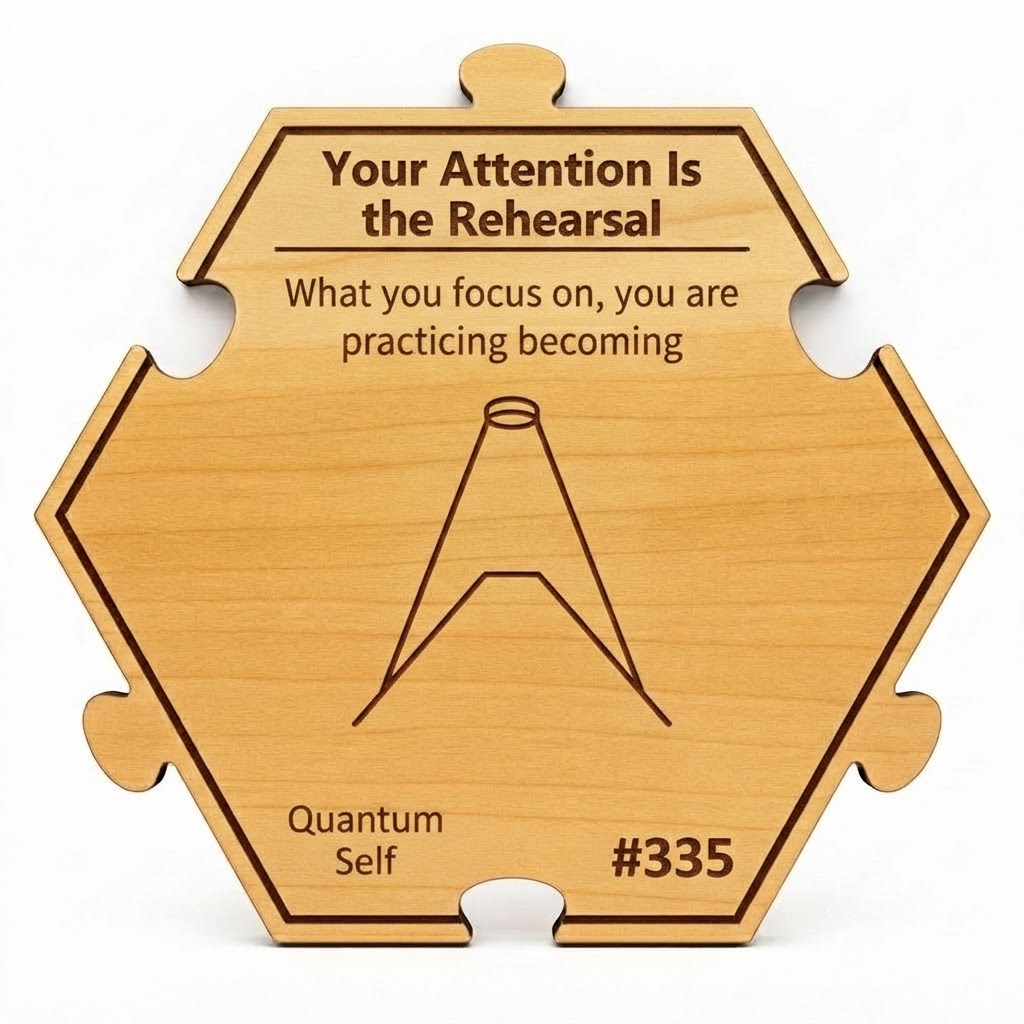 Your Attention Is the Rehearsal puzzle piece from the Quantum Self Set set