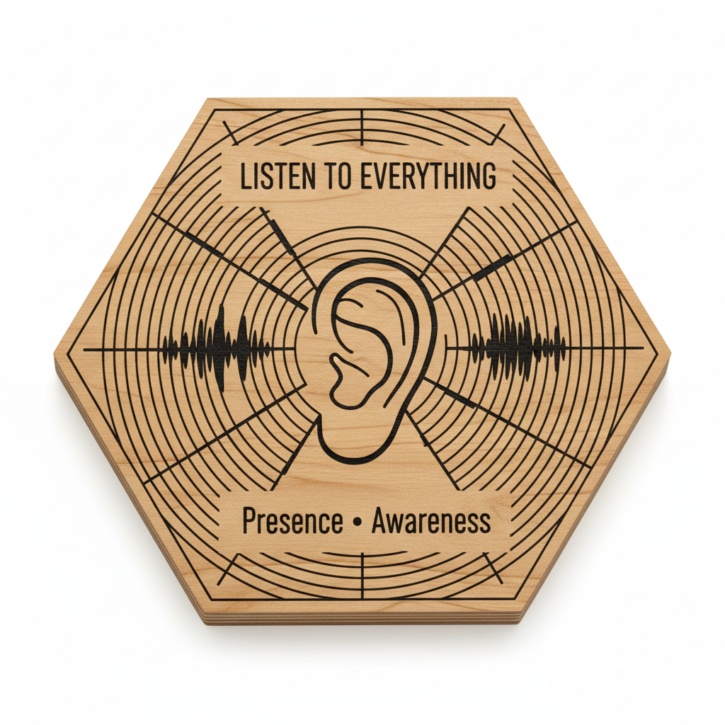 Listen to Everything puzzle piece from the Alan Watts Wisdom set