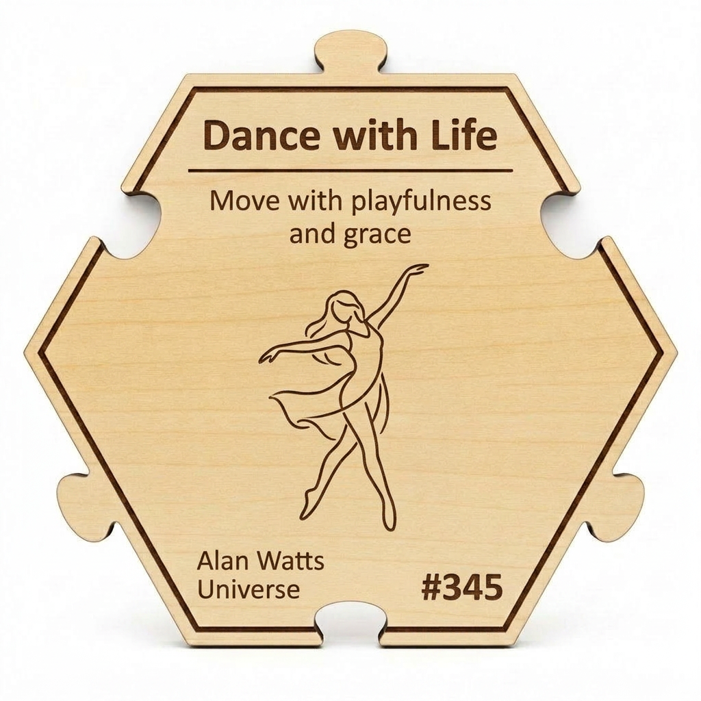 Dance with Life puzzle piece from the Alan Watts Universe set