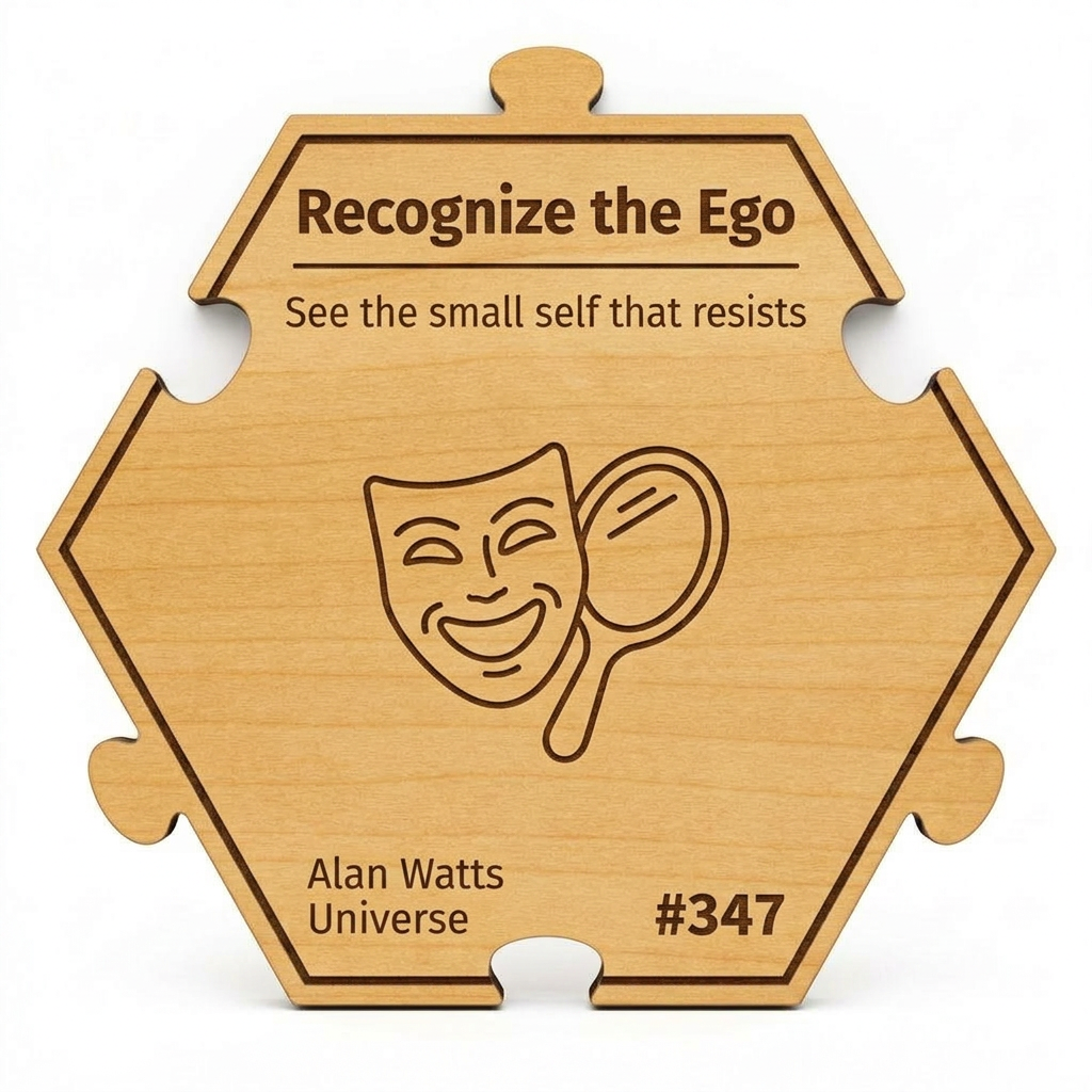 Recognize the Ego puzzle piece from the Alan Watts Universe set