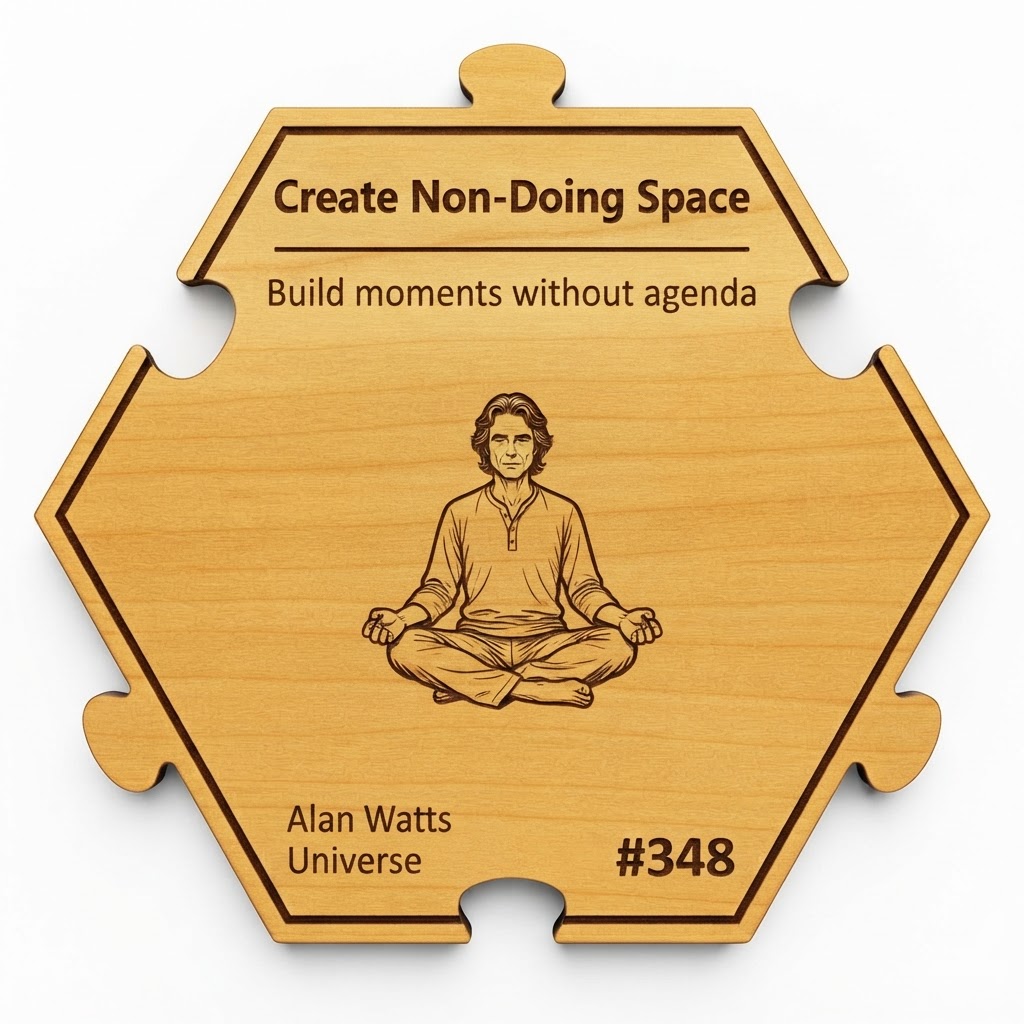 Create Non-Doing Space puzzle piece from the Alan Watts Universe set