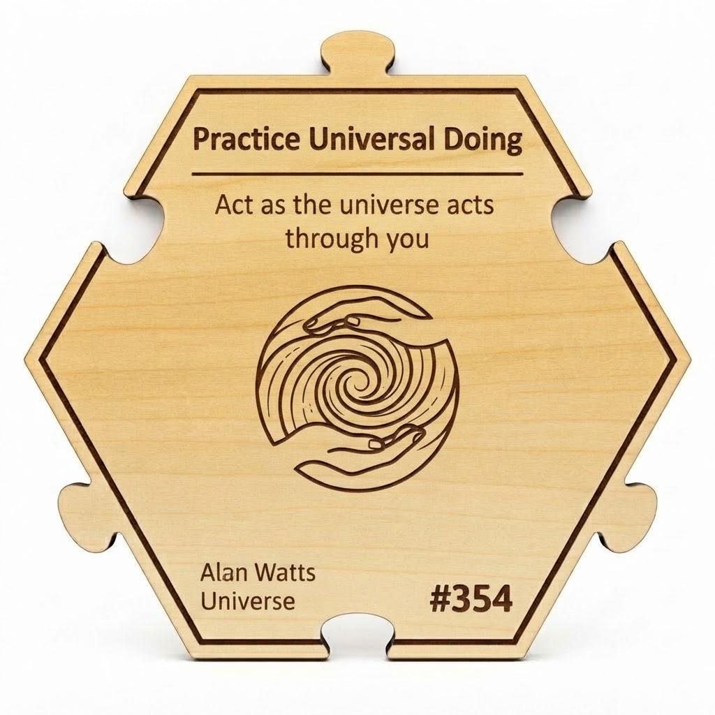 Practice Universal Doing puzzle piece from the Alan Watts Universe set