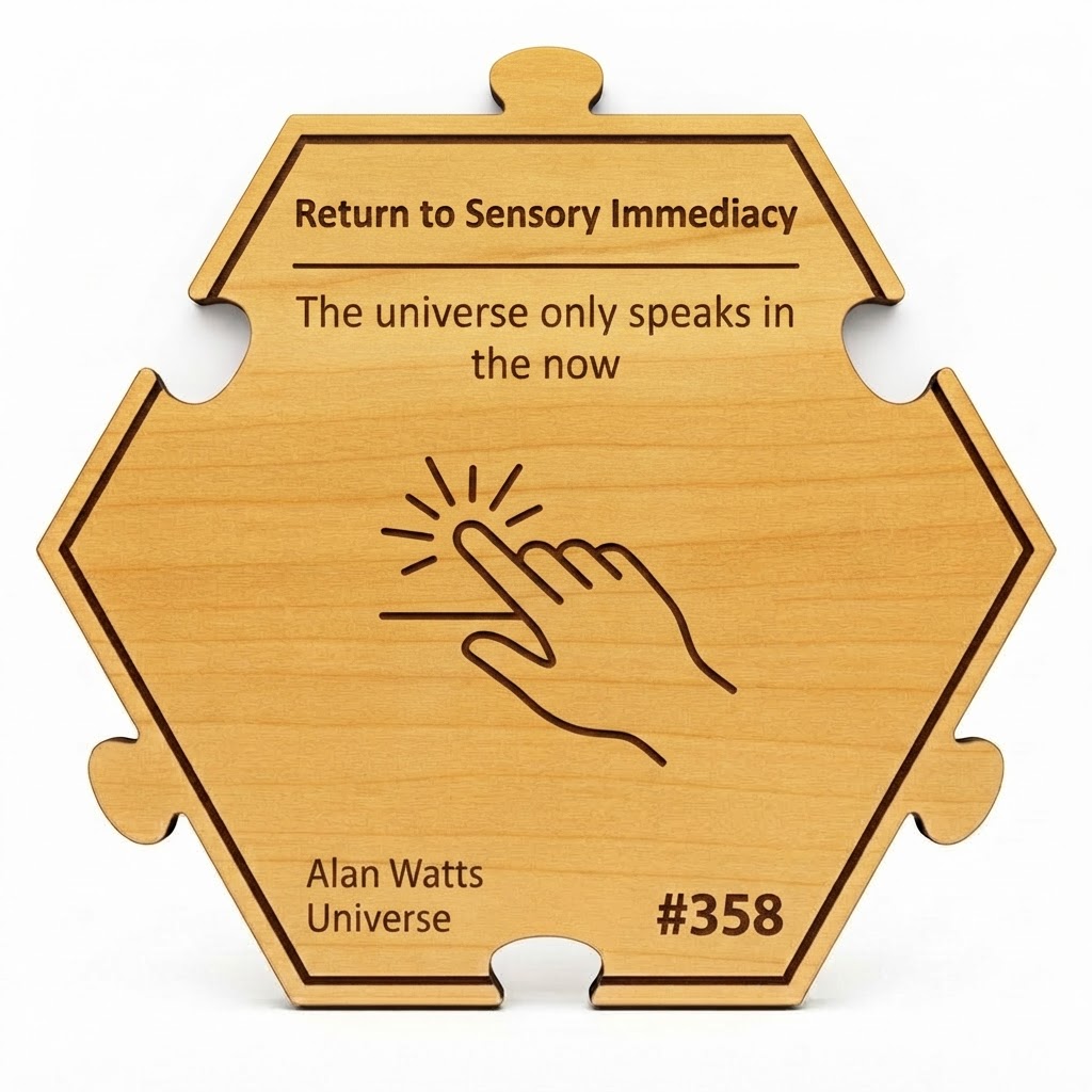 Return to Sensory Immediacy puzzle piece from the Alan Watts Universe set