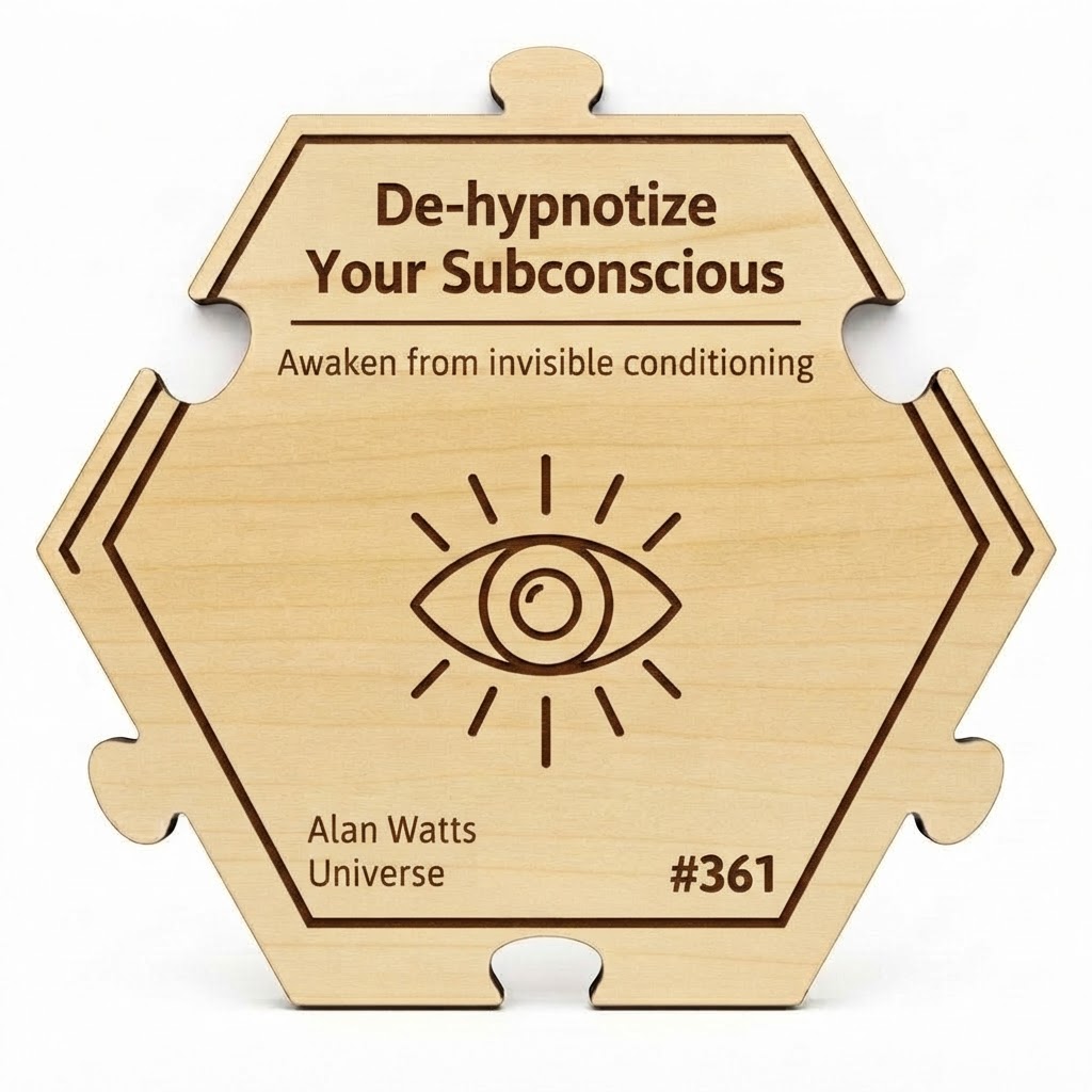 De-hypnotize Your Subconscious puzzle piece from the Alan Watts Universe set