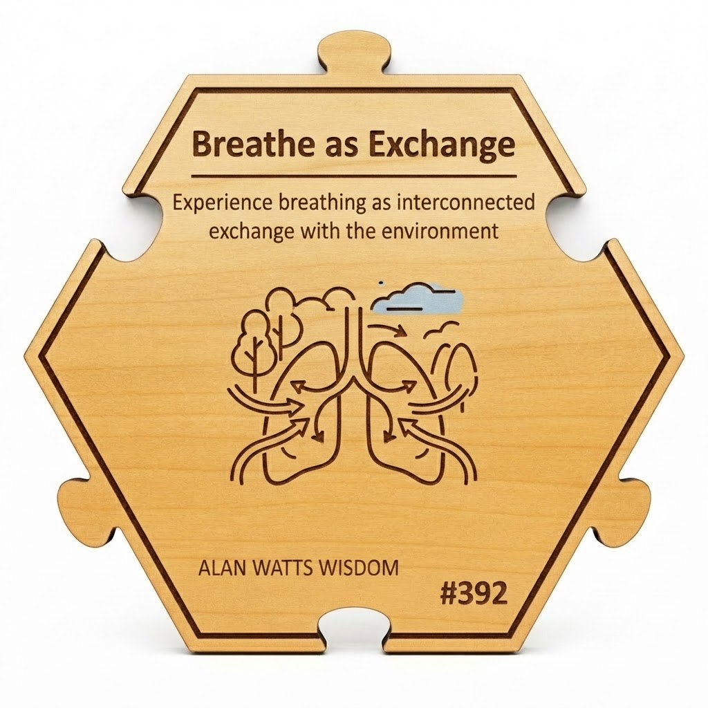 Breathe as Exchange puzzle piece from the Alan Watts Wisdom set