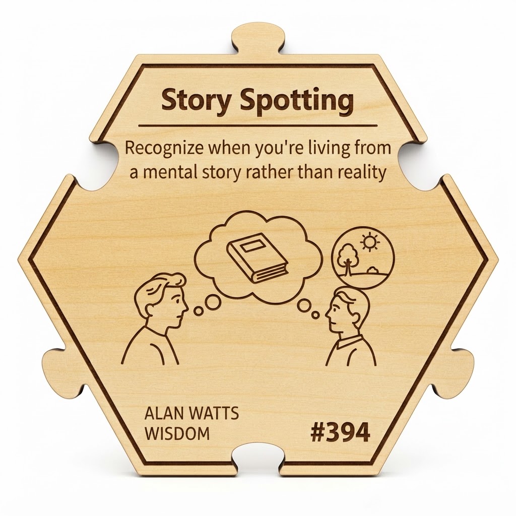 Story Spotting puzzle piece from the Alan Watts Wisdom set