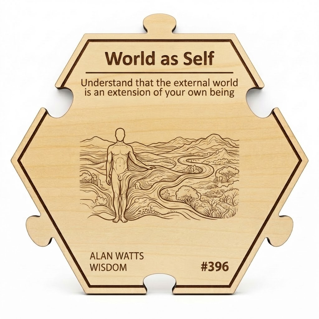 World as Self puzzle piece from the Alan Watts Wisdom set
