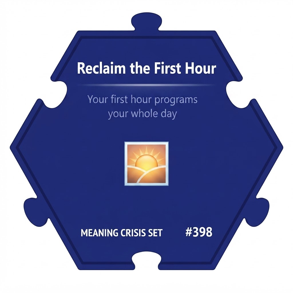 Reclaim the First Hour puzzle piece from the Meaning Crisis Set set