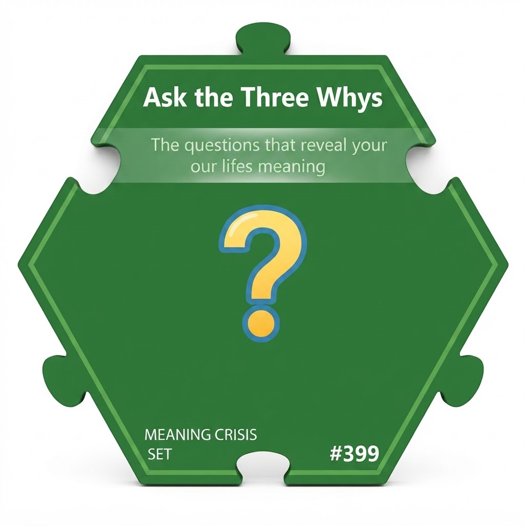 Ask the Three Whys puzzle piece from the Meaning Crisis Set set