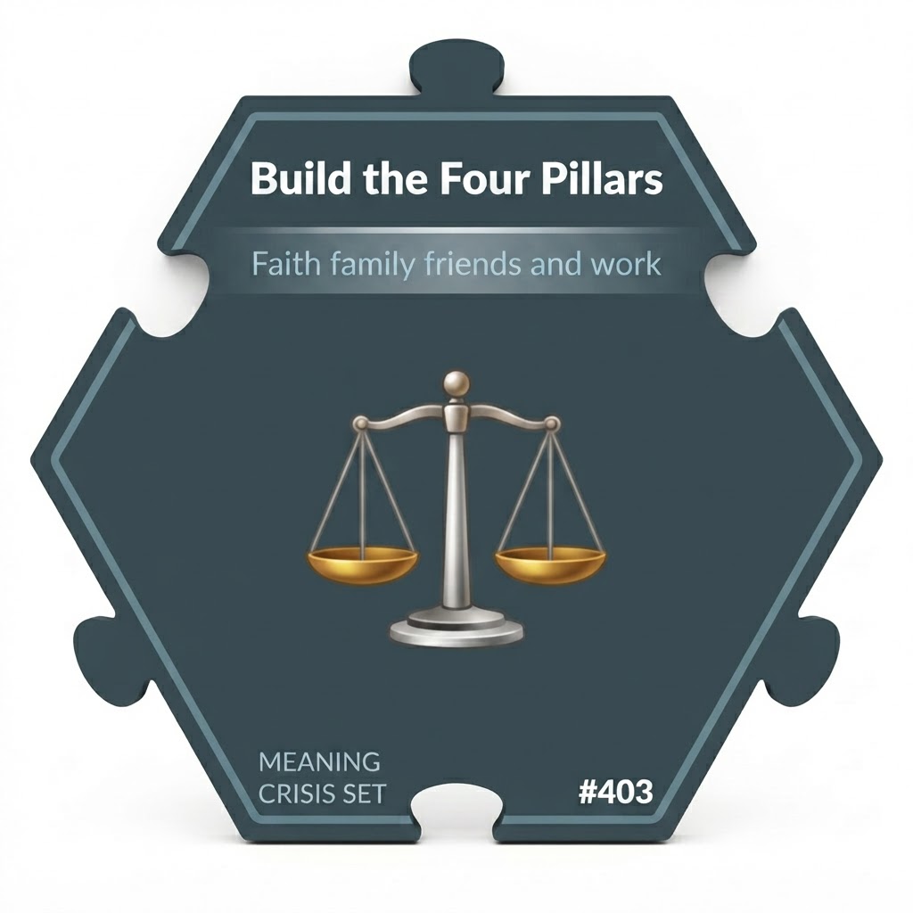 Build the Four Pillars puzzle piece from the Meaning Crisis Set set